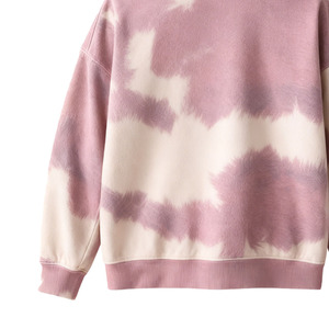Sweat-shirt à capuche zippé tie-dye unisexe, coupe ample, 100% coton molletonné, vêtement décontracté pour l'automne - Product Image 5