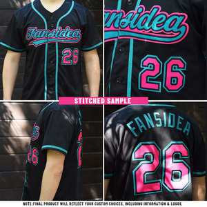 Maillot de baseball pour hommes et jeunes, design personnalisé, boutons sur le devant, broderie, logo, nom, numéro, tissu durable et respirant - Product Image 3