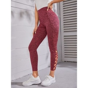 Leggings de yoga pour femmes de haute qualité aux designs uniques, séchage rapide, couleur personnalisée, taille élastique, leggings de fitness - Product Image 3