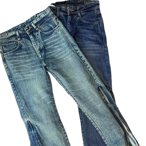 Pantalones Vaqueros Casuales de Moda para Hombre, Estilo Cargo Holgado con Botones, Jeans de Mezclilla para Hombre - Product Image 1