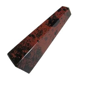 Torre de obsidiana de caoba de cristal de alta calidad, torre de obelisco de punto de piedra preciosa curativa Reiki de alta calidad, venta al por mayor - Product Image 1