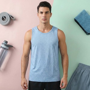 Men's Soft Athletic Tank Top Breathable Quick Dry Eco-Friendly 100% Cotton <b>Running</b> <b>Singlet</b> Gym Fitness Workout Sleeveless Muscle - Product Image 1