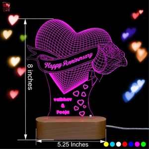 จำหน่ายไฟ LED รูปดอกกุหลาบ 3 มิติ หลายสี สร้างภาพลวงตา โรแมนติก เหมาะสำหรับตกแต่งห้องนอนและบ้าน มีจำหน่ายแล้ว - Product Image 5