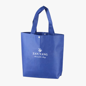 Sac bleu en forme de T à clipser_Sac fourre-tout écologique non tissé - Product Image 6