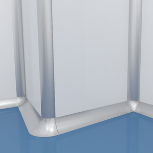 Perfil de aluminio para sistemas de salas limpias y laboratorios, resistente a la corrosión, fácil de desinfectar y compatible - Product Image 1
