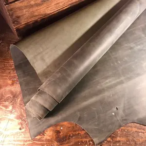 Cuero Genuino Orgánico Curtido con Aceite de Búfalo, Grano Superior para Cinturones, Bolsos, Sofás y Muebles con Acabado Crazy Horse - Product Image 1