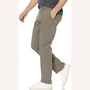 Pantalon Chino Homme Luxe Personnalisé avec Logo, Taille Mi-Haute, Respirant, Mélange de Coton, Devant Plat, Coupe Slim Moderne, Idéal Sport et Plein Air - Product Image 2