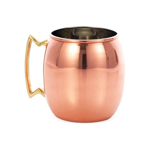 High Quality Copper Moscow Mule <b>Mugs</b> Set Of 2 Solid Copper <b>Mugs</b> With Handle <b>Plain</b> Polished Glossy Finish Barware Copper <b>Mugs</b> - Product Image 2