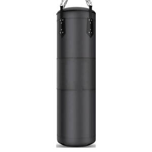 Sac de frappe suspendu robuste en cuir PU marron, sac de frappe incliné pour la salle de sport - Product Image 3