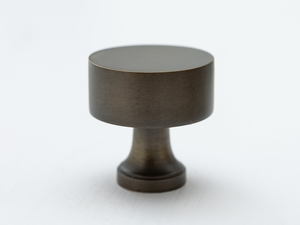 Bouton de meuble rond en laiton massif pour cuisine et chambre, poignée de tiroir circulaire simple, quincaillerie de porte d'armoire - Product Image 5