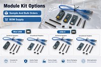 Carte de développement FYX Stock ATMEGA328P Nano V3.0 16 MHz avec module microcontrôleur Mini USB USB-C, câble et connecteur à broches – Kit DIY