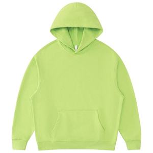 Men's Oversized Hooded Sweatshirt Solid Color Fleece Casual Autumn Wear Pocket Design Regular Fit Knitted Style - Product Image 2