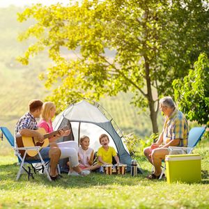 Sedia da Spiaggia in Tessuto Oxford Blu 56*60*63cm con Telaio in Ferro Bianco, Portata 100kg, Resistente ed Elegante per Uso Esterno - Product Image 3