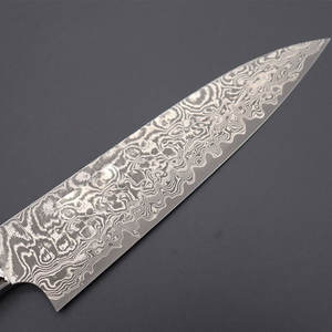 Couteau de Chef de Cuisine en Acier Damas Fait Main de Qualité Supérieure, Manche Ergonomique, Étui en Cuir Écologique, Compatible Lave-Vaisselle - Product Image 2