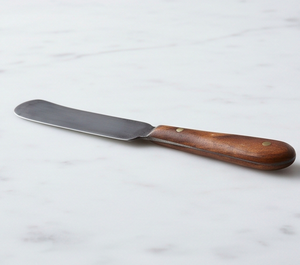 Cuchillo para queso con hoja de acero al carbono mate y mango de madera, espátula duradera para queso, para uso en la cocina. - Product Image 3