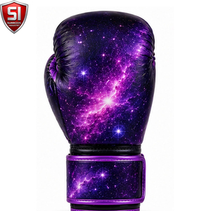 Ensemble de boxe SUMROOS SI : Gants en cuir noir et or avec sangle de poignet réglable, durables, protecteurs et confortables pour l'entraînement, à lacets - Product Image 5