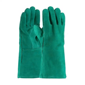 Guantes de Soldadura de Seguridad de Cuero Reforzado de Alta Calidad, Certificados CE, Libres de Látex, Resistentes a la Abrasión y al Calor - Product Image 2