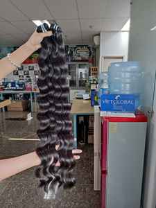 ผมมนุษย์เวียดนามแท้100% เวียดนามคุณภาพสูงสไตล์คลื่นธรรมชาติไม่หลุดไม่พันกัน - Product Image 4