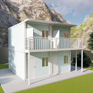 Maison conteneur écologique et imperméable à 2 étages, démontable, avec escalier extérieur, pour appartement dans une zone panoramique - Product Image 3