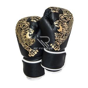 Gants de boxe en cuir de haute qualité de 14 oz antidérapants avec fermeture à crochets et boucles pour la salle de sport, la remise en forme et les arts martiaux - Product Image 6