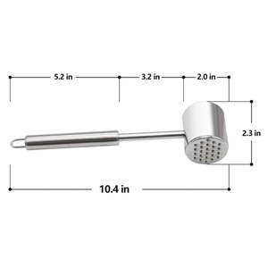 ค้อนทุบเนื้อสเตนเลส 304 สองด้าน สำหรับทำอาหาร ทนทาน - Product Image 3