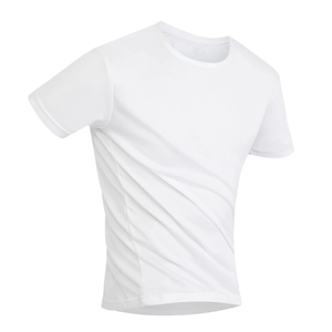 Camiseta Premium para Hombre, Transpirable, de 210 gramos, Poliéster/Algodón, Tacto Suave, Estilo Casual, Manga Corta, Cuello Redondo, Diseño Liso - Product Image 2