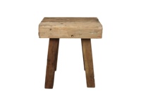 Tabouret de bar rustique en bois d'orme massif, style ferme antique, pour restaurant, hôtel et mobilier