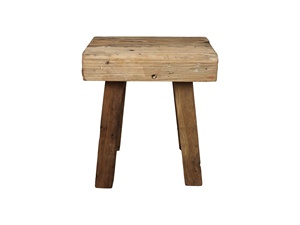 Taburete de Bar de Madera de Olmo Rústico, Taburete de Barra de Madera Maciza, Estilo Rústico Antiguo para Restaurante, Hotel y Muebles - Product Image 6