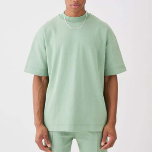 Conjunto Deportivo Casual de Verano en Varios Colores, Lavado Ácido, Dos Piezas, Impresión Digital, Transpirable, Poliéster/Algodón, Camiseta Corta - Product Image 6