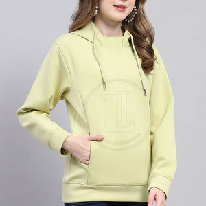 Ventes chaudes, sweats à capuche pour femmes, prix de gros, design personnalisé, logo sur le devant, 100% coton, pour la vente en ligne, fabriqué au Pakistan - Product Image 4