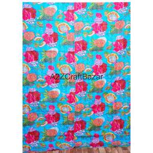 Lote al por mayor de colchas Kantha vintage indias hechas a mano, mantas reversibles, colchas de tela de algodón, colchas bohemias. - Product Image 1