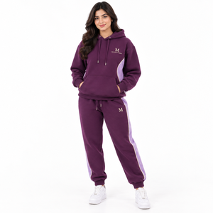 MANGOES FASHION Chándal Unisex de Forro Polar Grueso de Poliéster/Algodón de 500 Gsm, Ecológico, Transpirable, con Cierre de Cordón - Product Image 1