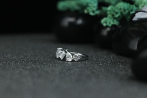 Luxury Multi Shape Moissanite <b>Ring</b> 925 Sterling Silver Five Stone <b>Ring</b> Pear Emerald Round Cut Wedding Custom Jewelry Wholesale - Product Image 6