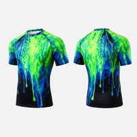 Maillot de bain à séchage rapide UPF 50+ Rash Guard à manches courtes, protection solaire