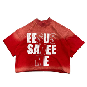 เสื้อยืดสตรีทแวร์โอเวอร์ไซส์ พลัสไซส์ ผ้าคอตตอนหนานุ่ม ทรงบ็อกซี่ ครอป สำหรับผู้ชาย  รับสกรีนลายตามสั่ง - Product Image 1