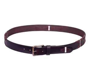 Ceinture de polo en cuir argentin pour cavalier équestre, ceinture de polo en cuir pleine fleur - Product Image 1