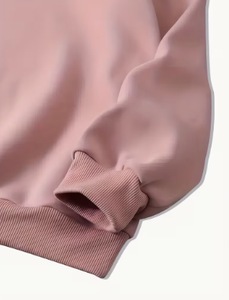 Sudadera Rosa de Cuello Redondo para Mujer, Hombros Caídos, Manga Larga, Estampado de Letras, Estilo Casual, Top de Otoño - Product Image 6