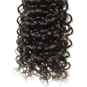 Cheveux humains 100% Remy Weft noirs bouclés, texture naturelle ondulée, doux et volumineux - Product Image 4