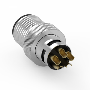 M12 รหัส L 5PIN แบบขึ้นรูปพร้อมสายเคเบิล IP67 ขั้วต่ออุตสาหกรรมกันน้ำ 63V 16A -20~85 - Product Image 2
