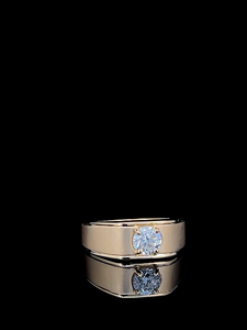 Bague de luxe pour homme en argent sterling 925 avec diamant CVD de 1,00 carat cultivé en laboratoire, par un fournisseur indien - Product Image 3