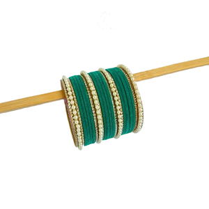 Women Ethnic Velvet Stainless Steel <b>Bangle</b> <b>Set</b> Traditional Jewelry Eco-Friendly Vintage Customized Fashion Wear Wedding Occasion - Product Image 4