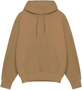 Sweat à capuche avec cordon de serrage, esthétique minimaliste moderne, texture jersey épaisse, qualité industrielle, manches longues pour hommes - Product Image 1