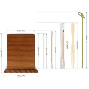 Portastuzzolini Quadrato in Legno per Casa, Cucina, Ristorante - Elegante Contenitore Quadrato per Stuzzolini - Product Image 3