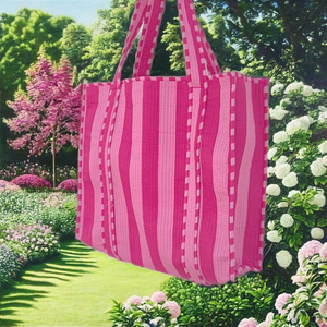 กระเป๋าสะพายผ้าฝ้ายสีพื้นสดใสความจุขนาดใหญ่ สำหรับฤดูร้อน ฤดูใบไม้ผลิ ไปเที่ยวชายหาด ใช้ในชีวิตประจำวัน แฟชั่น - Product Image 1