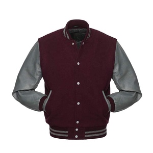 Top Trending Men's Varsity <b>Jackets</b> High Quality <b>Winter</b> <b>Leather</b> Sleeves with Wool Body Customizable Soft-Shell <b>Jackets</b> - Product Image 6