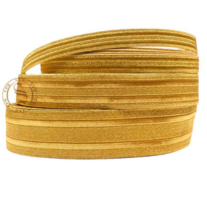 Tresse uniforme pour tenue de régiment, dentelle tressée en fil de soie doré, à vendre, tresses dorées pour uniforme de mode - Product Image 5