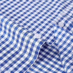 เสื้อเชิ้ตผู้ชายแขนยาวคอตั้งผ้าฝ้ายฟลานเนลระบายอากาศดีสำหรับฤดูใบไม้ร่วง ขายส่ง แห้งเร็ว ปรับแต่งได้ - Product Image 5