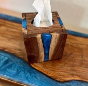 Premium Decorative Resin <b>Tissue</b> <b>Box</b> Case Modern Facial <b>Tissue</b> <b>Holder</b> for Hotel Bathroom Office and Home Use - Product Image 4