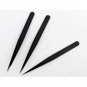 Juego de Pinzas de Precisión de Acero Inoxidable Premium para Pestañas, Vello Facial y Cuidado de las Pestañas, Kit de Herramientas de Belleza con Punta Puntiaguda - Product Image 3