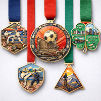 Médaille de sport en alliage de zinc gravée sur mesure pour la reconnaissance des réalisations d'équipe, cyclisme, football, karaté, prix événementiel, souvenir